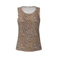 thumbnail image 4 of Haiem Leopard Print-2 Workout Tank Tops for Women, Athletic Sports Slim-Fit Tank Tops, Compression Sleeveless Dry Fit Shirts,Athletic Shirt-X-Large, 4 of 9