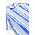 thumbnail image 3 of Ragstock Bright Blue Striped Button Up Shirt, 3 of 4