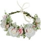 thumbnail image 1 of Corona de flores nupciales Corona floral Diadema Corona para el cabello Guirnalda para el cabello Flor Halo Tocado floral Boho con cinta Fiesta de bodas Blanco, 1 of 5