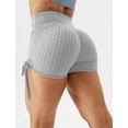 thumbnail image 3 of Pantalones Cortos de Yoga TUNC de Talle Alto Control de Barriga Tie Dye Hot Pants Gris XL, 3 of 5