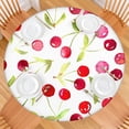 thumbnail image 2 of Round Picnic Table Cloth 100% Waterproof & Oil Proof, Elastic Fitted Table Cover for 36"-44" Round Tables, for Dining, Camping, Outdoor, 2 of 5
