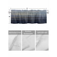 thumbnail image 4 of Valances for Windows Abstract Golden Rod Pocket Cafe Window Treatments Valance Curtains for Kitchen Bathroom Laundry Basement Windows 56"x16", 4 of 9