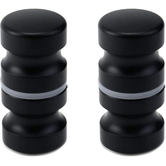 2pcs Black Bathroom Pull Handles, Shower Glass Door Knobs, Back To Back Shower Door Knobs