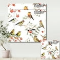 thumbnail image 4 of Designart ' Forest Birds Sitting On Branches ' Traditional Canvas Wall Art Print, 4 of 4