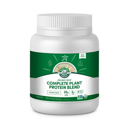 Manitoba Harvest Organic Protein Powder, Plant Based Protein Powder, Unsweetened, 16 oz, 1 lb