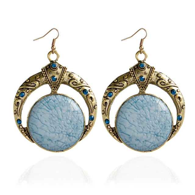 Fiudx Pendientes Bohemios, Joyería de Metal de Estilo Étnico, Accesorio de Moda para Uso Diario, Perfectos para Fiestas, Salidas Informales a La Playa, Un Complemento Moderno para Mujer.