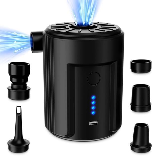 Bomba de aire eléctrica portátil para inflables, camping B