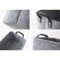 thumbnail image 2 of Panier de Rangement Pliable en Feutre (Gris Clair, 25X39X29CM), 2 of 5