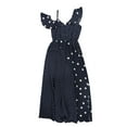 thumbnail image 2 of bar III Womens Dot Maxi Dress, Blue, Small, 2 of 2