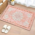 thumbnail image 2 of Bathroom Rugs 2x3 Ft, Pink Boho Non Slip Area Rugs for Kitchen Bedroom Entryway, Vintage Abstract Tribal Decorative Oriental Washable Carpet Runner Rug Floor Mats for Bedroom Home Decor, 2 of 9
