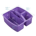 thumbnail image 2 of ECR4Kids 3-Compartment Small Plastic Caddy, Multipurpose Organization, Primary, 6-Pack, 2 of 9