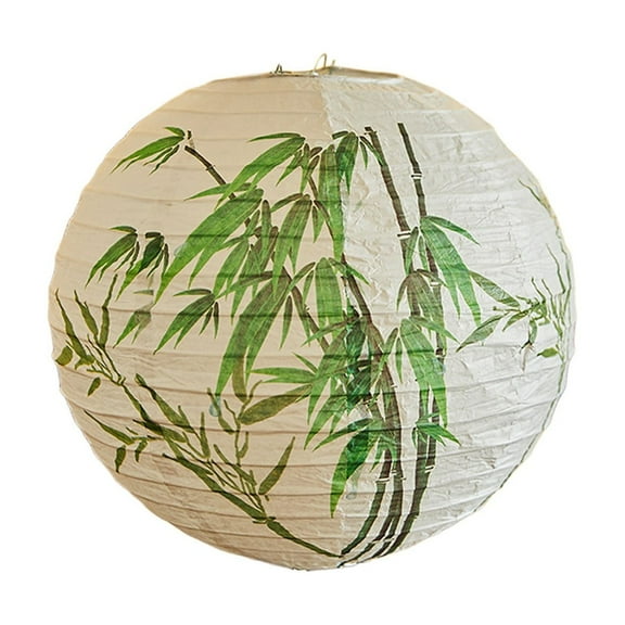A Paper Lantern Traditional Lampshade With Foldable Design And Soft Glow For Spring Festival And Courtyard Decoration 12X12X0.79In 0.07Lb