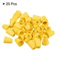 thumbnail image 3 of Uxcell Bell End Stopper, Cord Rope Lock for Drawstring Bag, Yellow 20 Pack, 3 of 5