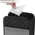 thumbnail image 5 of Unique Bargains Car Trash Can Hanging Front Rear Seats Faux Leather Trash Bin Silver Tone 1pcs, 5 of 6