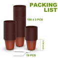 thumbnail image 4 of Innens 300 Pack Plastic Plant Nursery Pots Flower Planters with Labels for Seedlings, 4" x 3.34", 4 of 10