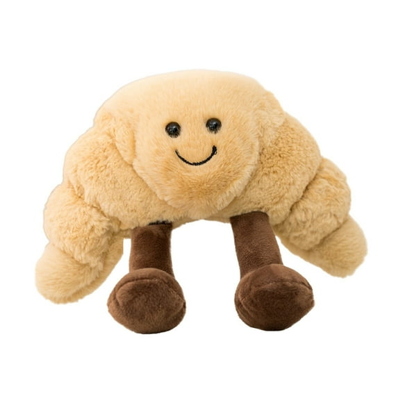 Jellycaten Toast Bread Pillow Funny Food Plush Toy, Croissant Plush Sandwiches Pizza Bread Pillow Toy, Pillows Small Cute Stuffed Plush Toast Sofa Pillow for Kids Adults
