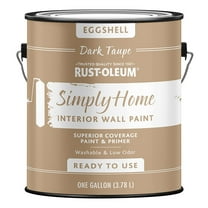 RUST-OLEUM Simply Home 332142 Wall Paint, Eggshell, Dark Taupe, 1 gal