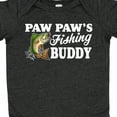 thumbnail image 4 of Inktastic Paw Paw's Fishing Buddy with White Text Boys Baby Bodysuit, 4 of 5