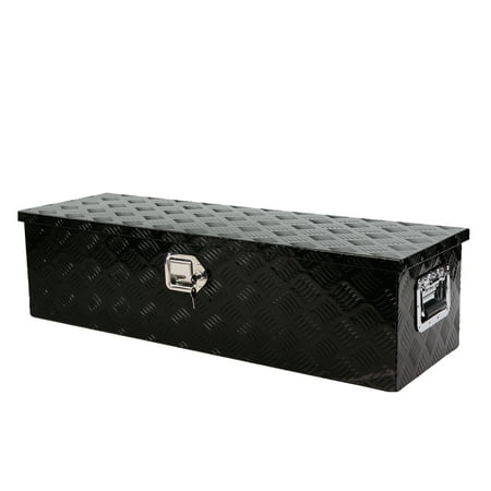 

Yesfashion 39 Inch Tool Box 5 Bar Tread ToolBox for Truck Bed Trailer Pickup Underbody RV ATV Storage Tools Organizer with Side Handle Lock Keys