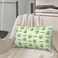 thumbnail image 5 of Goofa Green Avocado Pattern Pillow Case – Plush & Soft Cushion Cover, Hypoallergenic Throw Pillow Case for Comfortable Sleep with Envelope Closure-20"x30", 5 of 6
