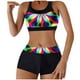 thumbnail image 2 of Traje de baño para mujer Traje de baño dividido con estampado grande para mujer Falda de bikini Traje de baño dividido Trajes de baño para mujer, 2 of 6