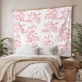 thumbnail image 3 of Pink Fruit Large Tapestry for Bedroom Wall Hanging Tapestry, Vintage Plant Nature Botanical Flower Ceiling Backdrop Tapestries Poster Blanket Wall Decor for Teens Room Living Room Dorm 100" x 59", 3 of 8