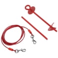 thumbnail image 5 of Juego de anclaje resistente para perros, juego de anclaje para perros, juego de anclaje de suelo parEstaca de amarre para perros, alta capacidad de carga Anclaje en espiral para perros de acero inoxid LHCER NONE, 5 of 5