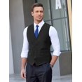 thumbnail image 2 of COOFANDY Men's Business Suit Vest,Slim Fit Formal Skinny Wedding Waistcoat,, 2 of 6