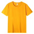 thumbnail image 1 of Selected pure cotton round neck parent-child short-sleeved shirt, casual party sports loose top, 1 of 2