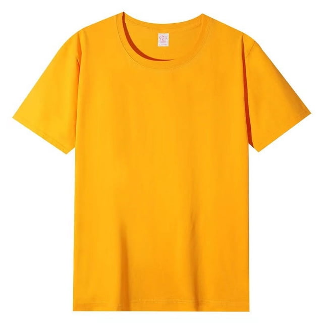 Selected pure cotton round neck parent-child short-sleeved shirt, casual party sports loose top