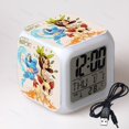 thumbnail image 1 of Reloj despertador Pokemon Go con luz nocturna, reloj despertador cambiante de colores con luz de Flash LED, modelo de Pikachu, juguete para niños, regalo para estudiantes, caliente, 1 of 4