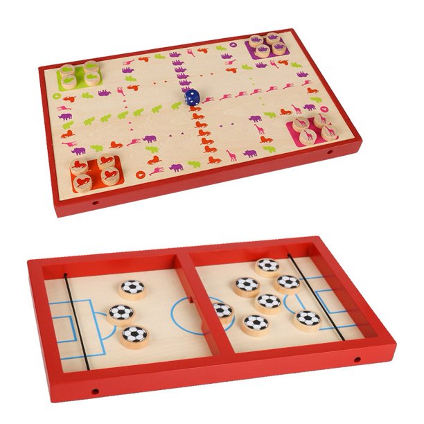 Gwong Juguete NIÑOS 2 en 1 Catapult Bumper Flying Chess Board Puzzle Toy Table Interactive juego Gwong 30005661