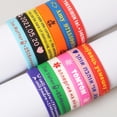 thumbnail image 4 of 1 pulsera de silicona personalizada grabada, pulsera de silicona personalizable con identificación SOS, brazalete personalizado para todos, incluso, 4 of 4