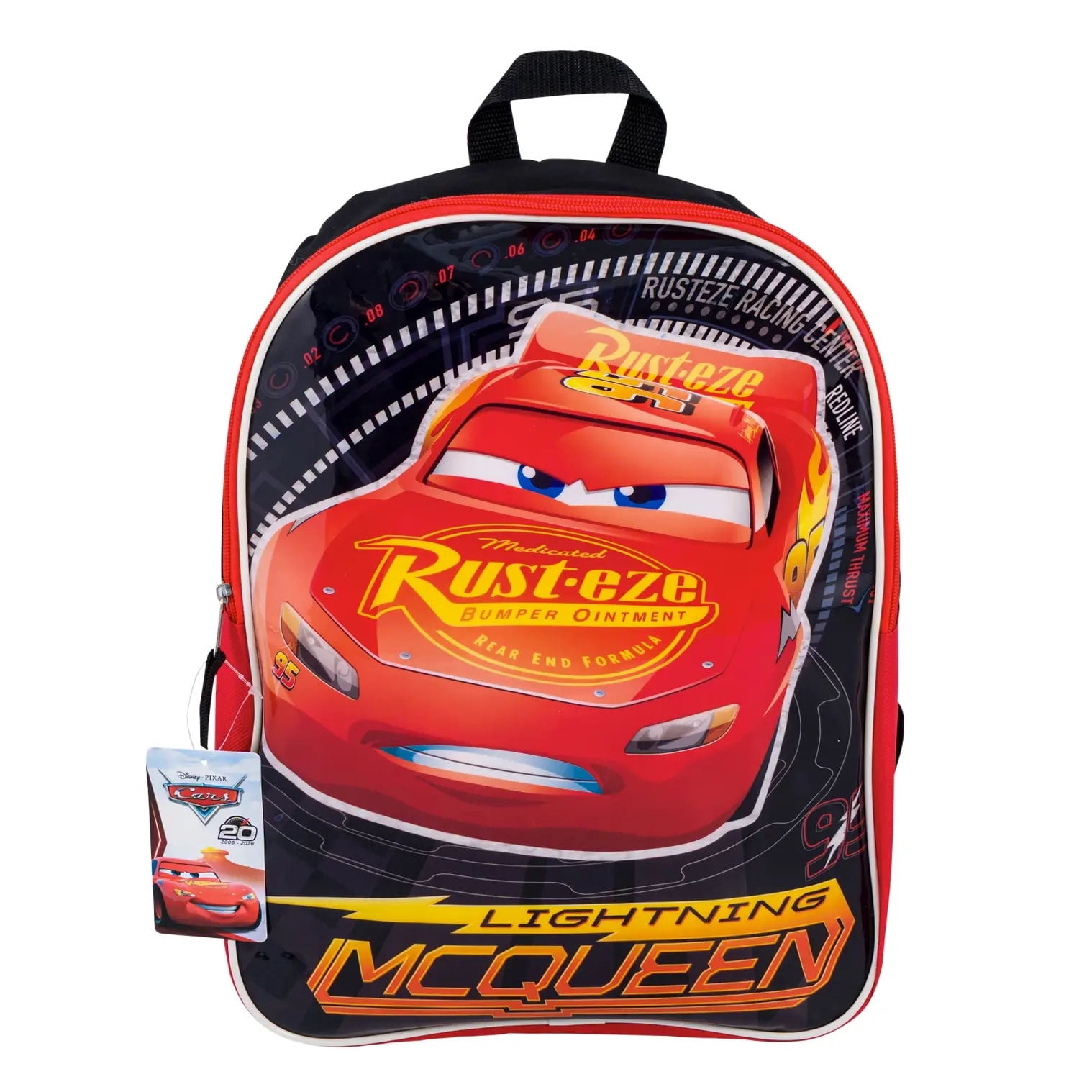 Disney Cars Boys Lightning McQueen Clear Backpack Set with Lunch