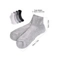thumbnail image 5 of 3-Pack Low Cut Socks for Diabetics Men Women, Moisture-Wicking Wide Calf Socks, Non-Binding & Extra Wide Top (Dark Gray), 5 of 8
