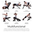 thumbnail image 4 of Banco Fitness Multiposiscion, Banco de Addominales con 2 Ligas Incluidas, Asiento de Pesas Ajustable en 7 Posiciones, Soporta Hasta 250Kg, Negro, 4 of 9