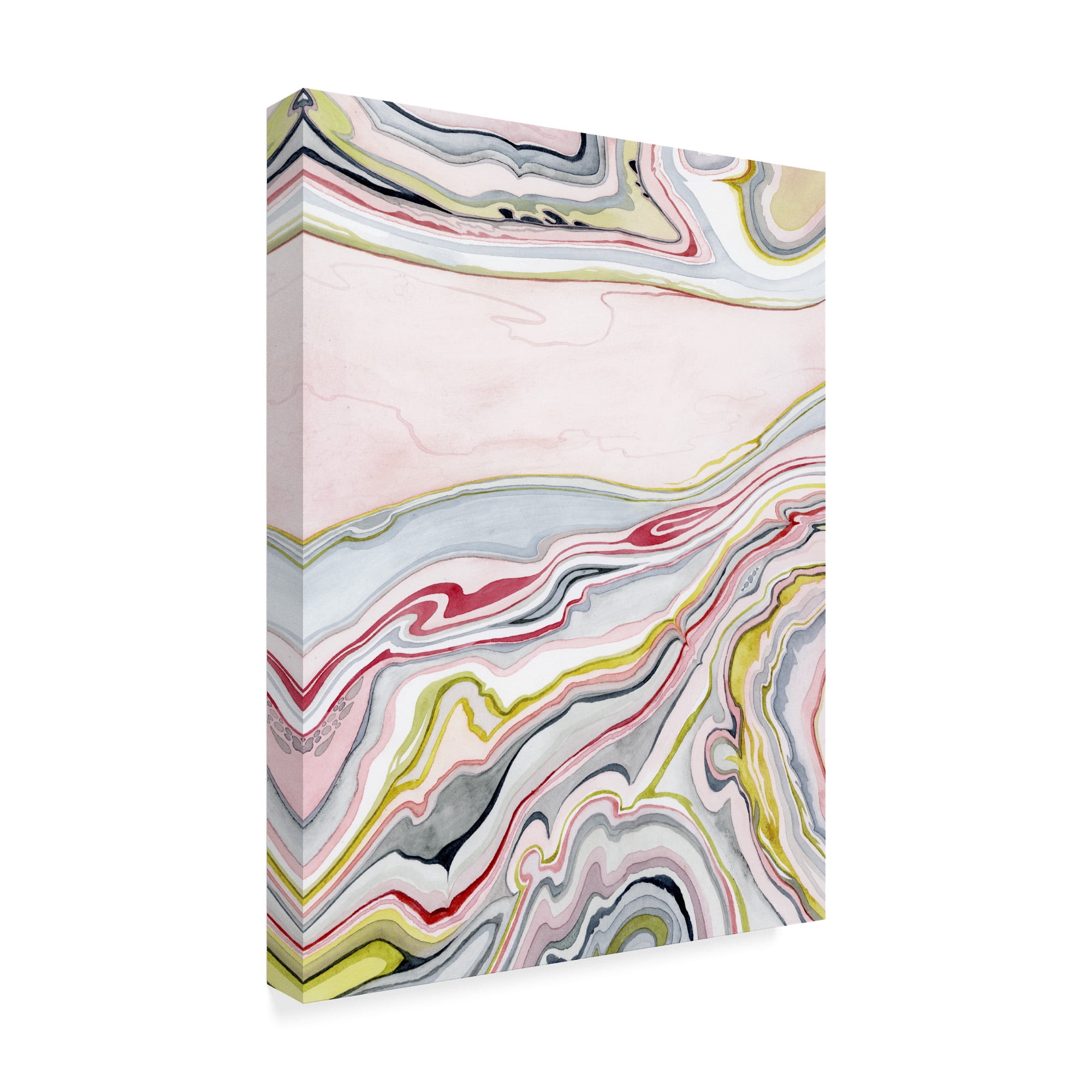 Watercolor Marbling I' Canvas Art by Grace Popp