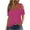 Hot Pink, variant on GERsome Womens Short Sleeve Tops Cold Shoulder Basic Tee Tops Shirts Sexy Summer Blouse T-Shirt