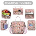 thumbnail image 2 of Pink Christmas Nutcracker Pattern Womens Lunch Box for Work,Insulated Large Lunch Bag for Tween and Teen,Loncheras Para Mujer,Leakproof Adult Lunch Bag for Work,Beach,Travel,Picnic,Camping, 2 of 7