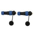 thumbnail image 4 of SD16 Plugs And Sockets, G3/8 Thread Solid Contact Pin Flame Retardant High Temperature Resistant SD16 IP68 Waterproof Connector  For Instrumentation SD16 2Pin Rear Nut,SD16 3Pin, 4 of 8