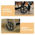 thumbnail image 3 of GAXIRE Pneu de Fauteuil Roulant avant de Remplacement Roue en Caoutchouc pour Usage Quotidien Intérieur et Extérieur, 3 of 8
