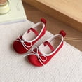 thumbnail image 2 of Viluyesy Girls’ Spring Summer Flat Shoes – Soft Sole Mary Jane Style with Dopamine-Inspired Bowknot, English Vintage Design, Comfortable Formal & Casual Footwear Red Size 8, 2 of 10