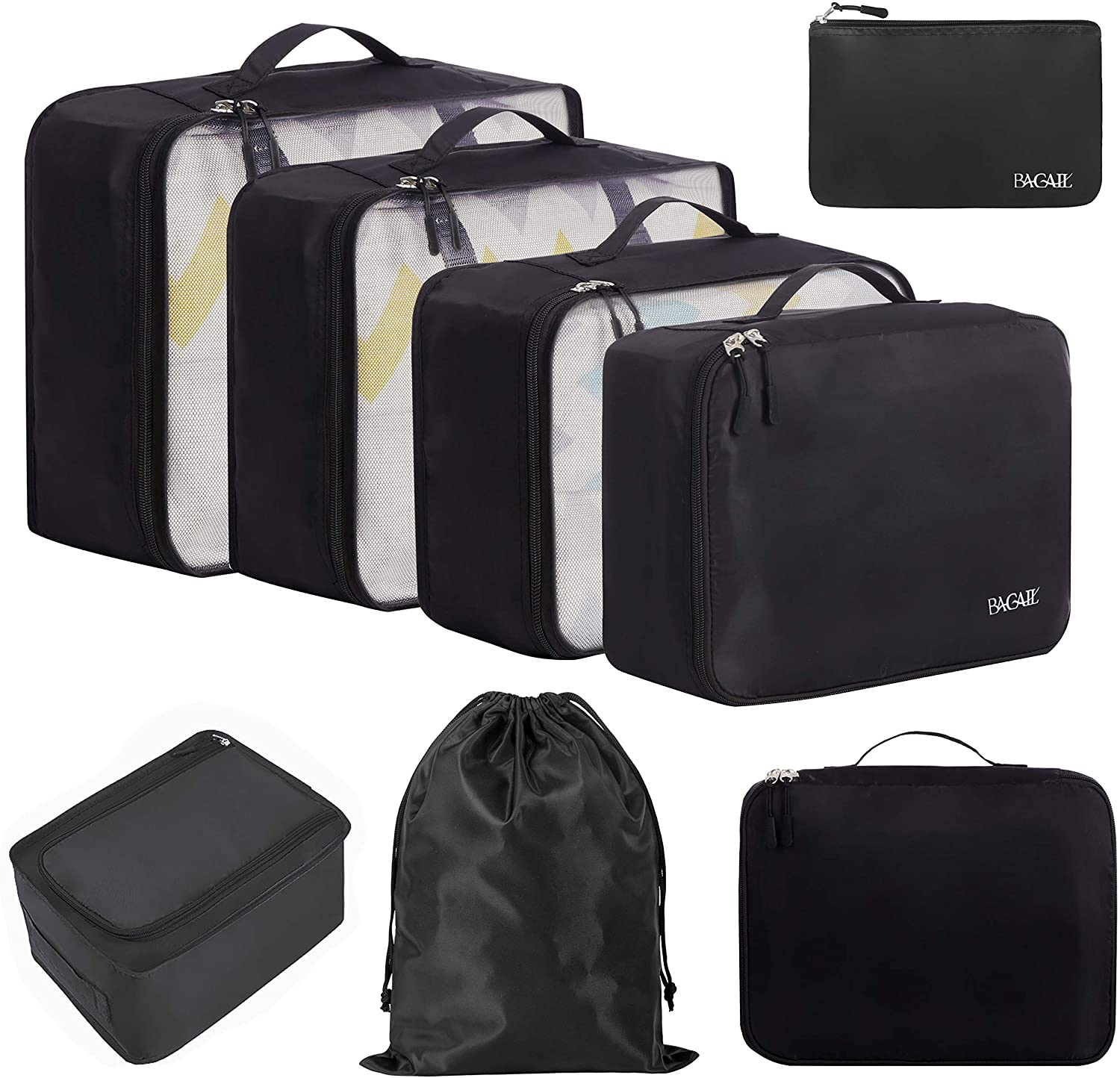 8 Set Packing Cubes Luggage Packing 
