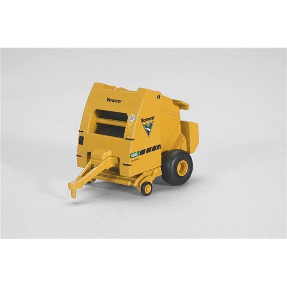 Spec Cast CUST 1639 1-64 Vermeer 604R Round Baler with Bale, Yellow