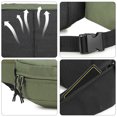 thumbnail image 3 of Riñonera deportiva de tendencia de moda para exteriores, riñonera impermeable para teléfono móvil, color verde, 3 of 5