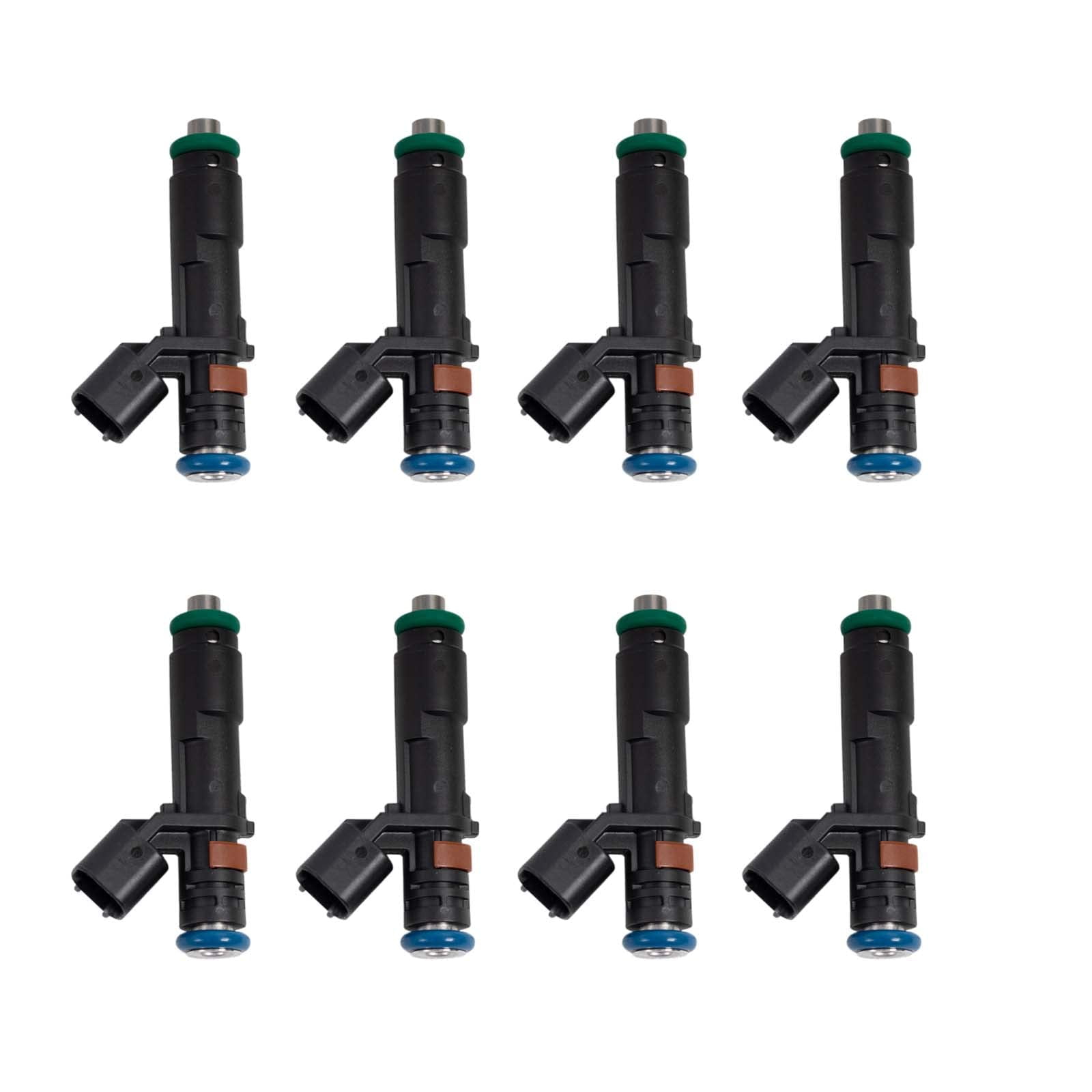 TRQ Port Fuel Injector Set of 8 For F150 F250 F350 Pickup Lincoln 5.4L V8 FIA60336 Fits select: 2005-2007 FORD F150, 2005-2007 FORD EXPEDITION