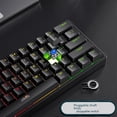 thumbnail image 1 of Teclado mecánico con cable para deportes electrónicos K620, tipo C, con conexión en caliente, RGB, eje verde luminoso, teclado mecánico para juegos con Bluetooth, 1 of 2