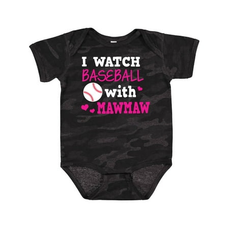 

Inktastic I Watch Baseball with My Mawmaw Gift Baby Boy or Baby Girl Bodysuit