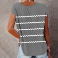 thumbnail image 4 of XuJwPNcy Tops for Women Casual Loose Cap Sleeve Print Tshirts Summer V Neck Basic Blouses Trendy Outfits, 4 of 6