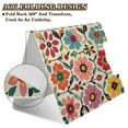 thumbnail image 2 of FORMRS A4 Clipboard Folder with Pen Holder Horizontal Foldable School Office Binder, Colorful Flowers, 2 of 9